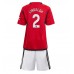 Manchester United Victor Lindelof #2 Dětské Oblečení Domácí Dres 2023-24 Krátkým Rukávem (+ trenýrky)